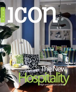 icon Magazine cover featuring Hotel Indigo
